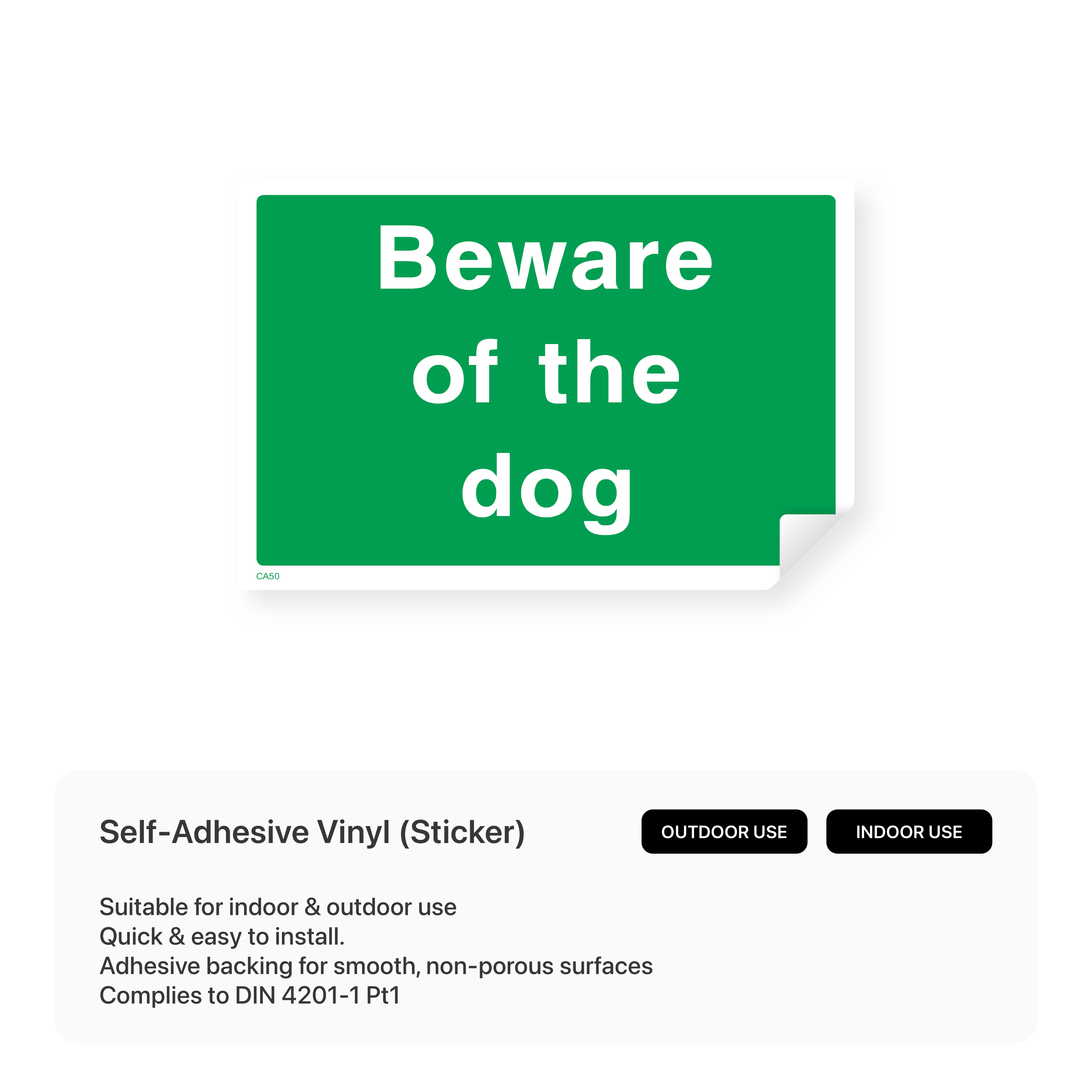 Sign with "Beware of the Dog"