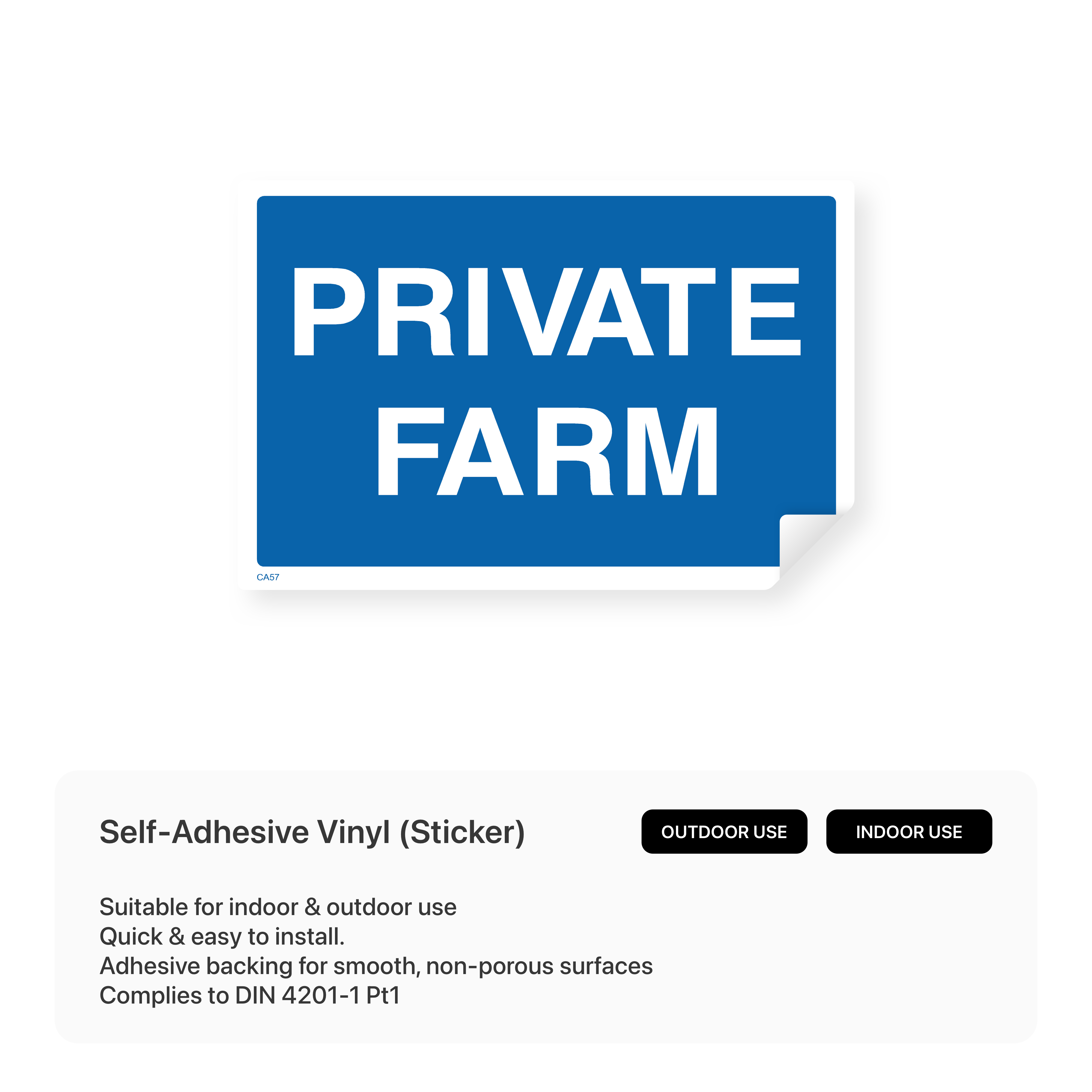 Sign with "Private Farm"