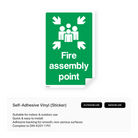 Fire assembly point sign