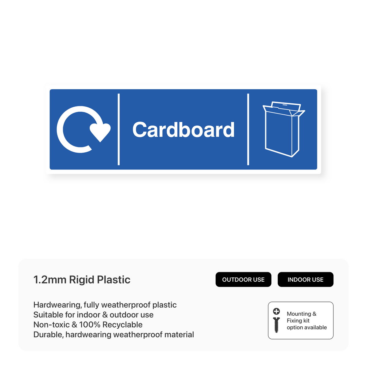 Cardboard Recycling - Safety Sign – Safety Signs & Stickers