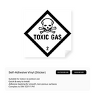 Hazchem sign for toxic gas