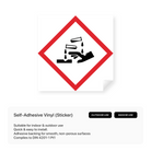 Corrosive hazard symbol