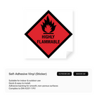 Hazchem sign for highly flammable substances