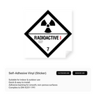 Hazchem sign for radioactive materials