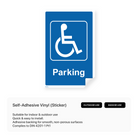 Disabled parking sign