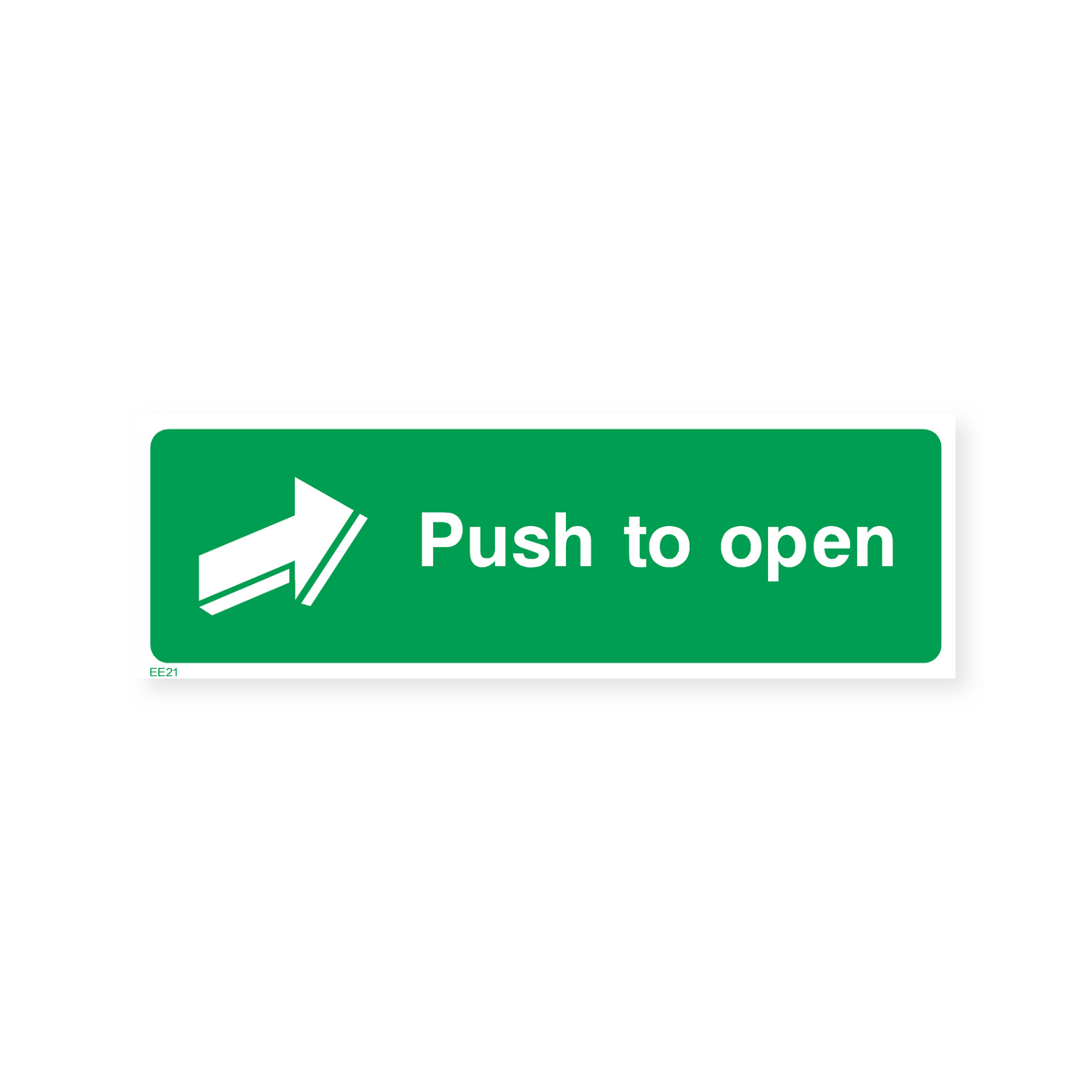 Push to Open Sign – Safety Signs & Stickers