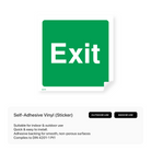 Exit sign