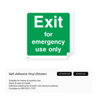 Emergency exit sign