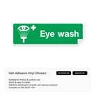 Eye wash sign