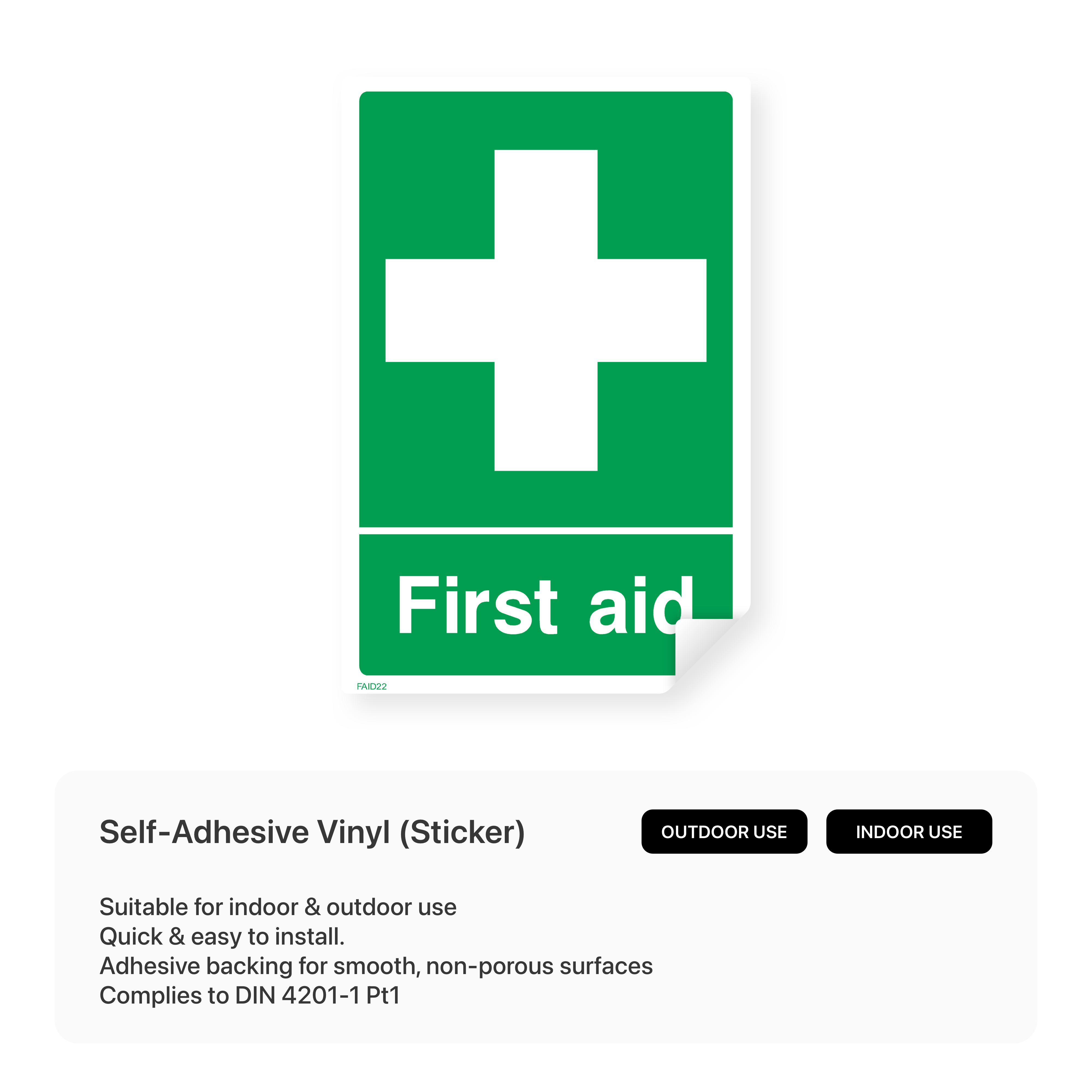 First aid sign