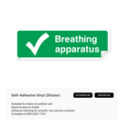 Breathing apparatus sign