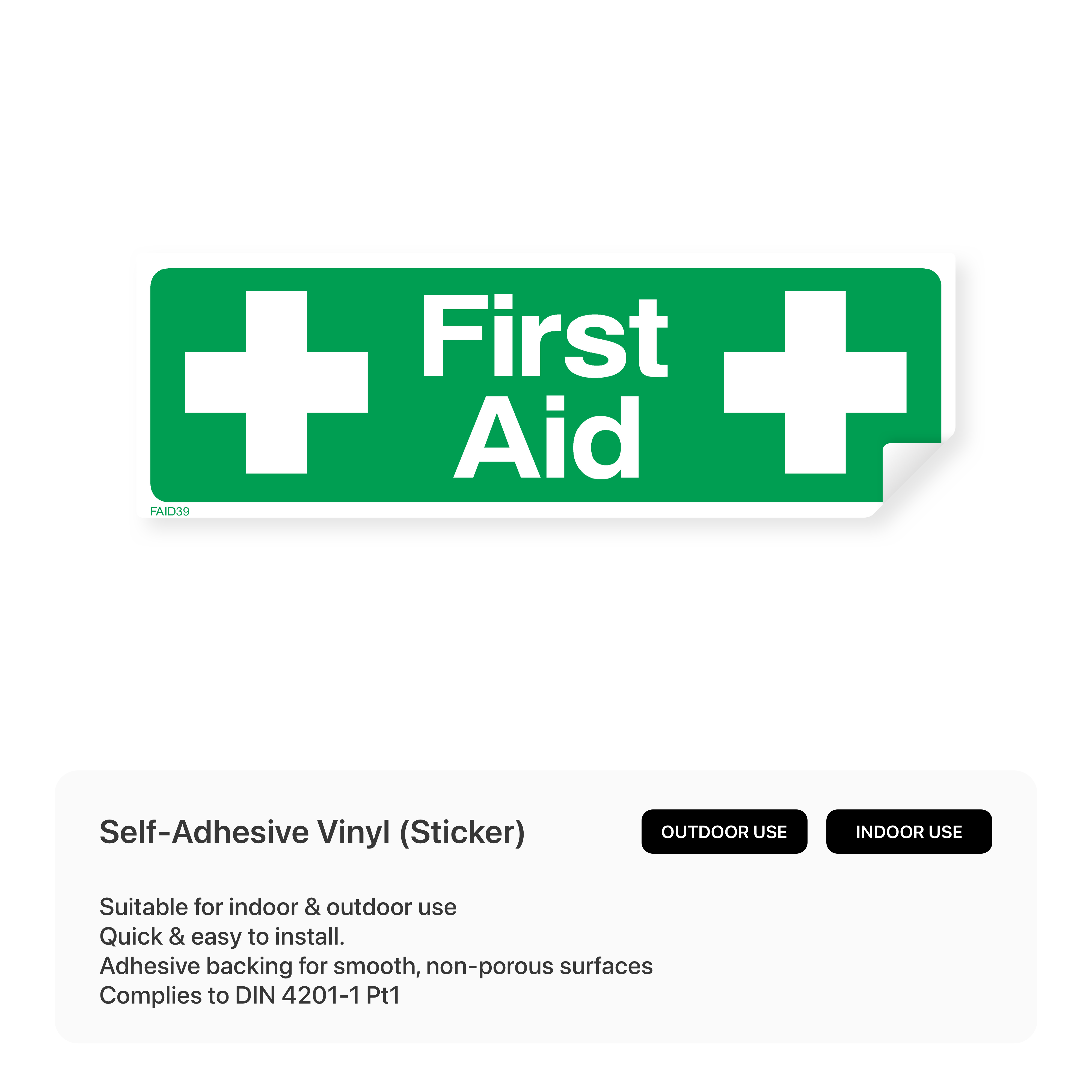 First aid sign