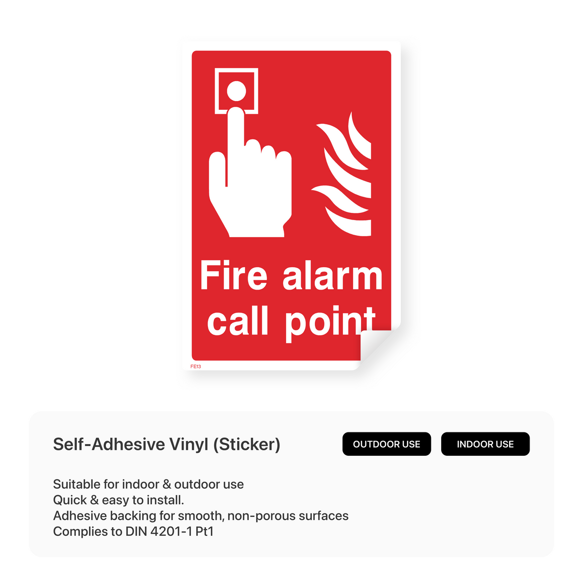 Call Point Sign Soft Fire Alarm Call Point Sign – Safety Signs & Stickers