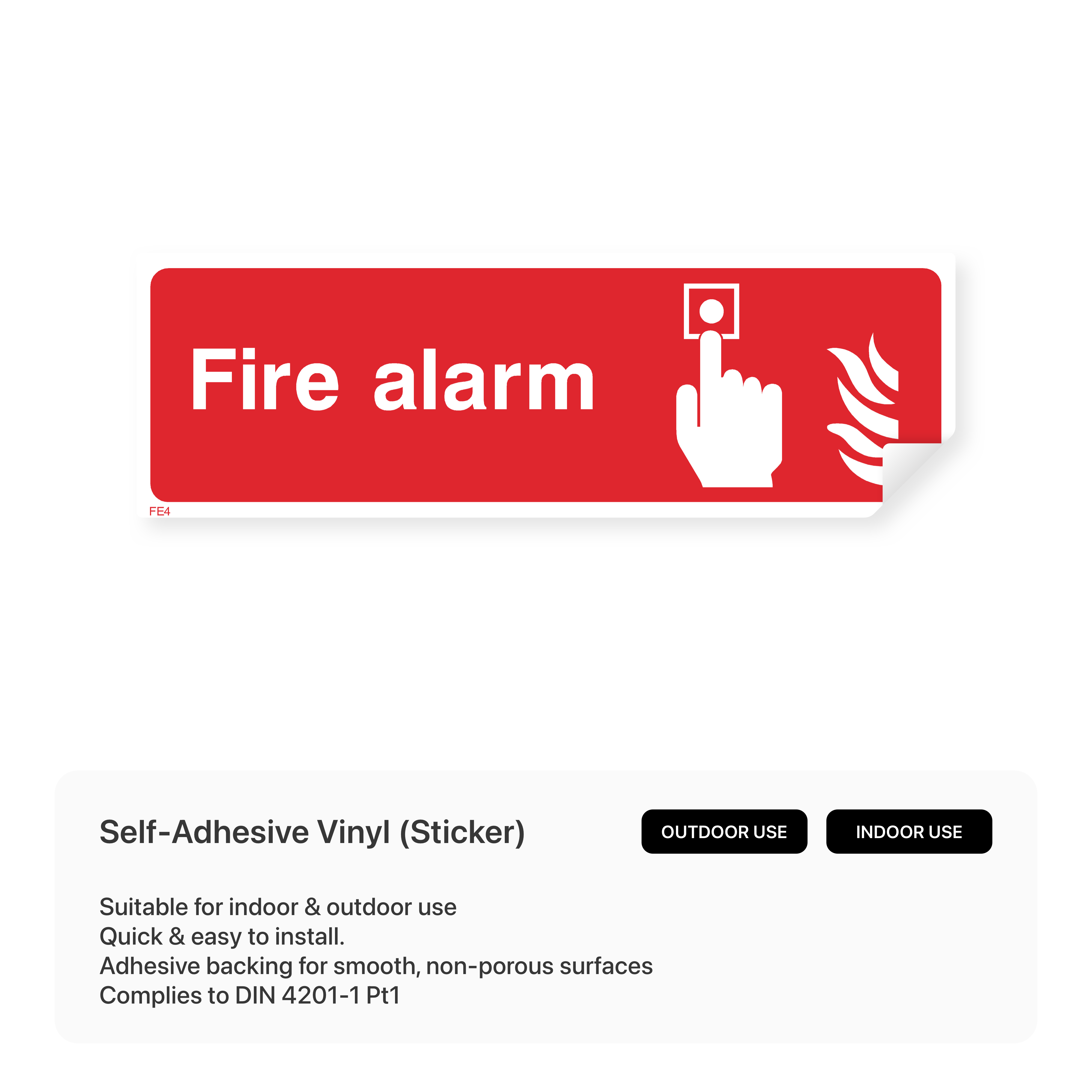Fire Alarm Sign – Safety Signs & Stickers