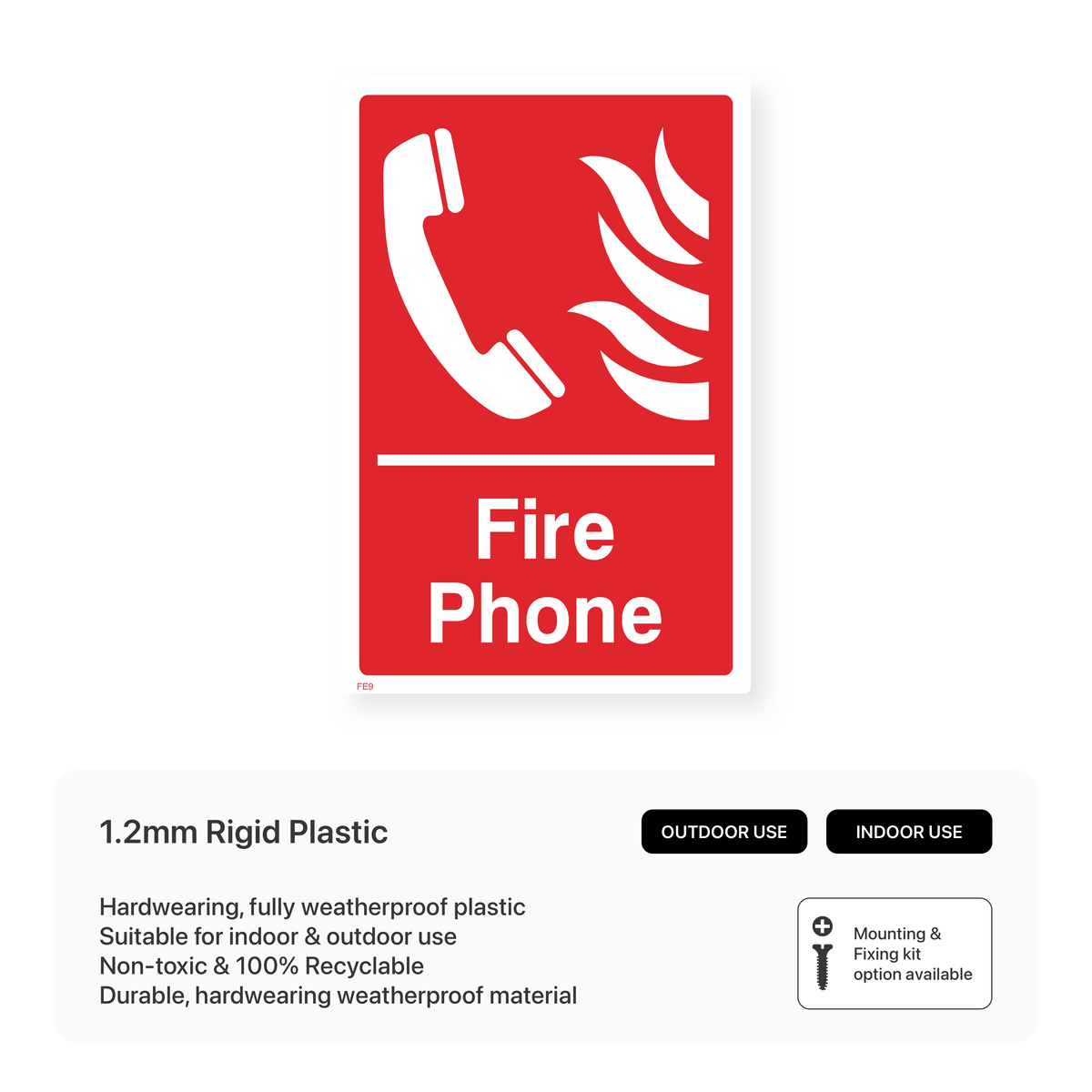 Mobile Fire Point Sign Fire Point Sign – Safety Signs & Stickers