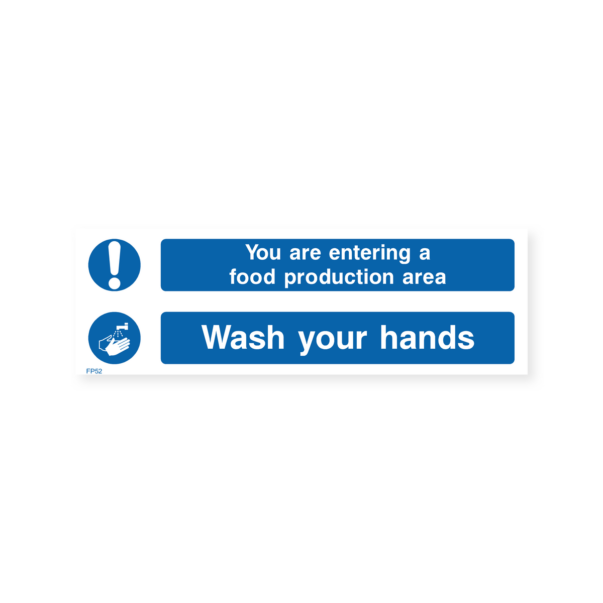 You Are Entering a Food Production Area - Wash Your Hands Sign – Safety ...