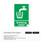 Drinking water sign