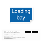 Informational sign: "Loading bay"