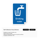 Drinking water sign