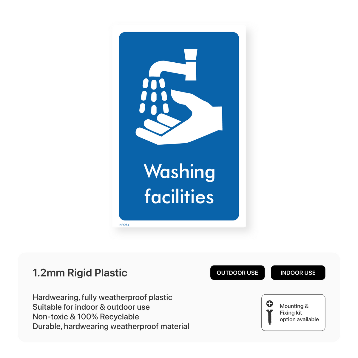 Washing Point Signage Washing Facilities Sign – Safety Signs & Stickers