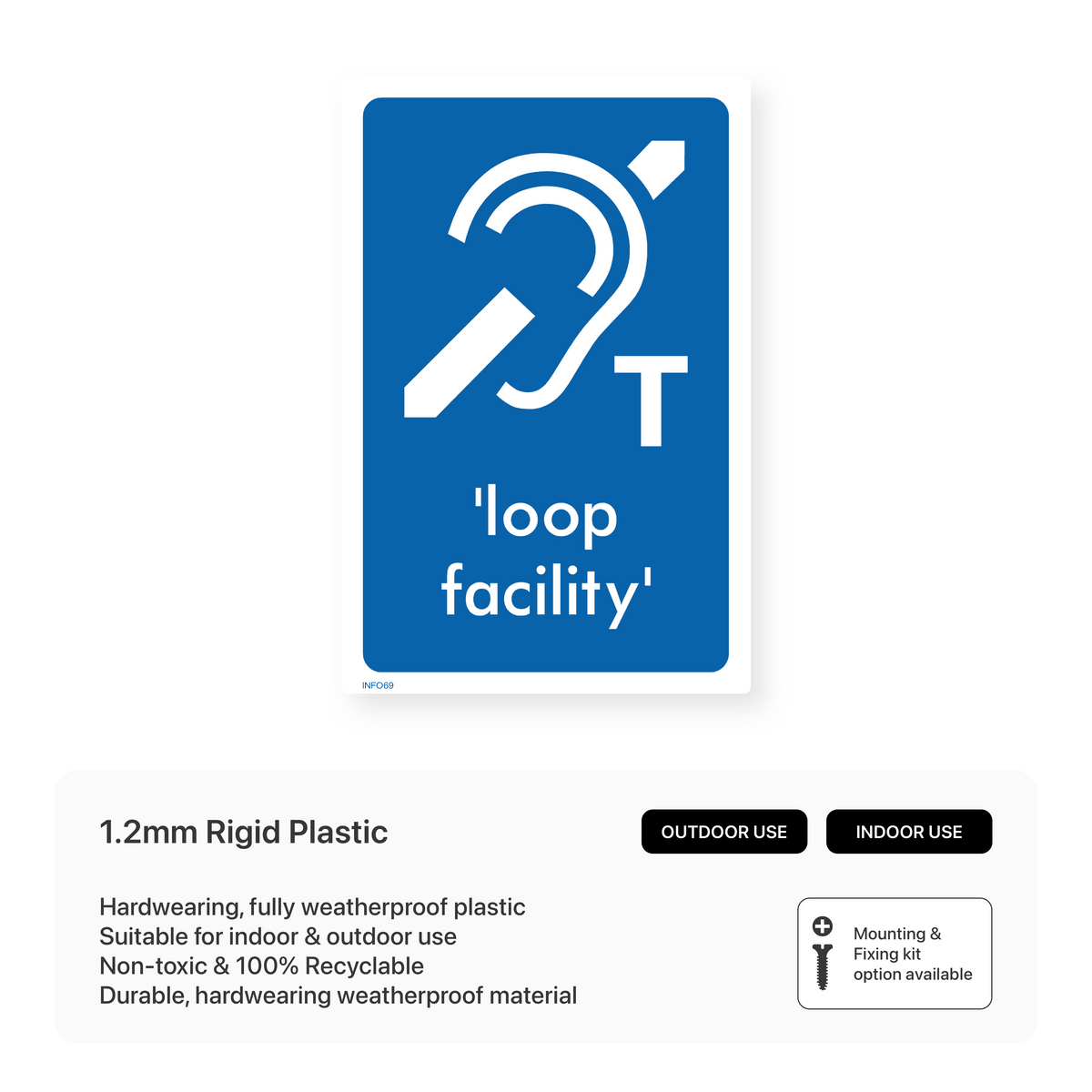 Loop Hole Sign Loop Facility Sign – Safety Signs & Stickers
