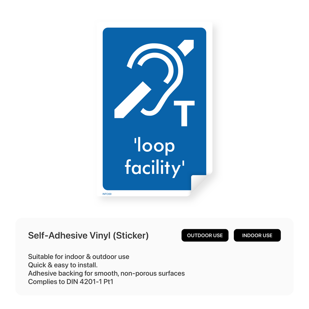 Filling Loop Sign Loop Facility Sign – Safety Signs & Stickers