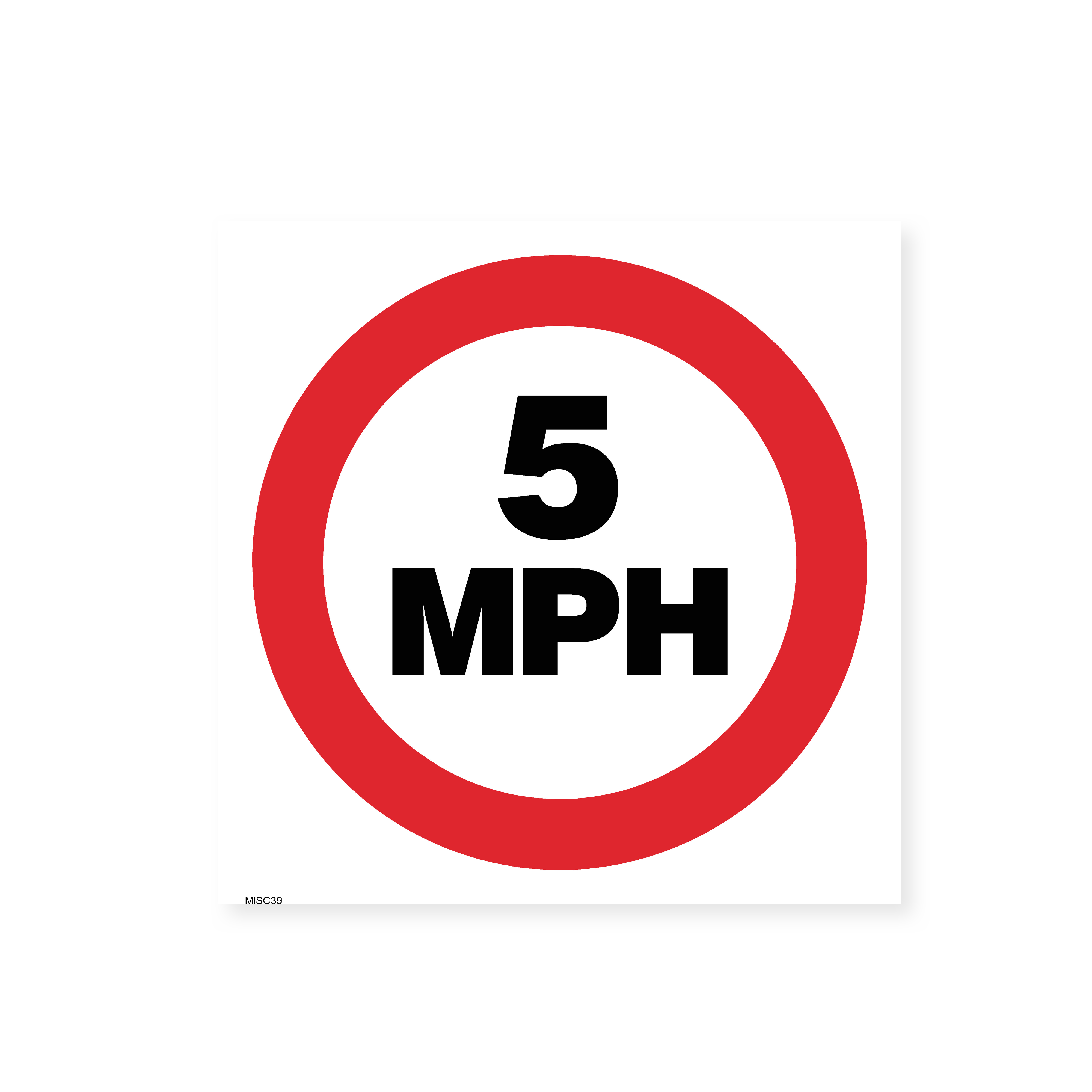 5 MPH Speed Limit Sign – Safety Signs & Stickers