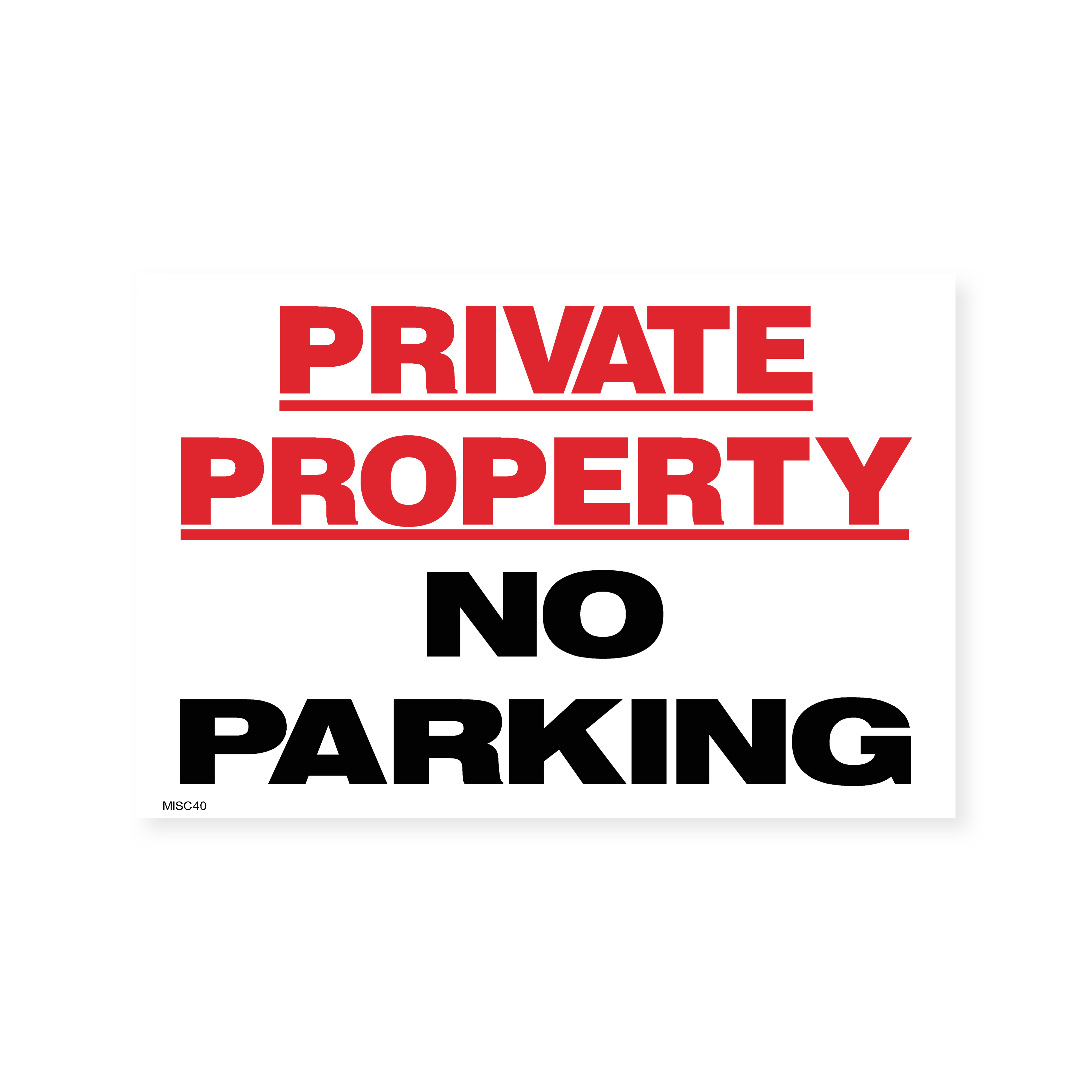 Targa in metallo con scritta in lingua inglese Private No Unauthorised Parking, 20,3 x 30,5 cm Targa in metallo con scritta in lingua inglese Private No Unauthorised Parking, 20,3 x 30,5 cm