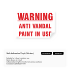 Anti-vandal paint sign