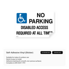 Disabled access sign