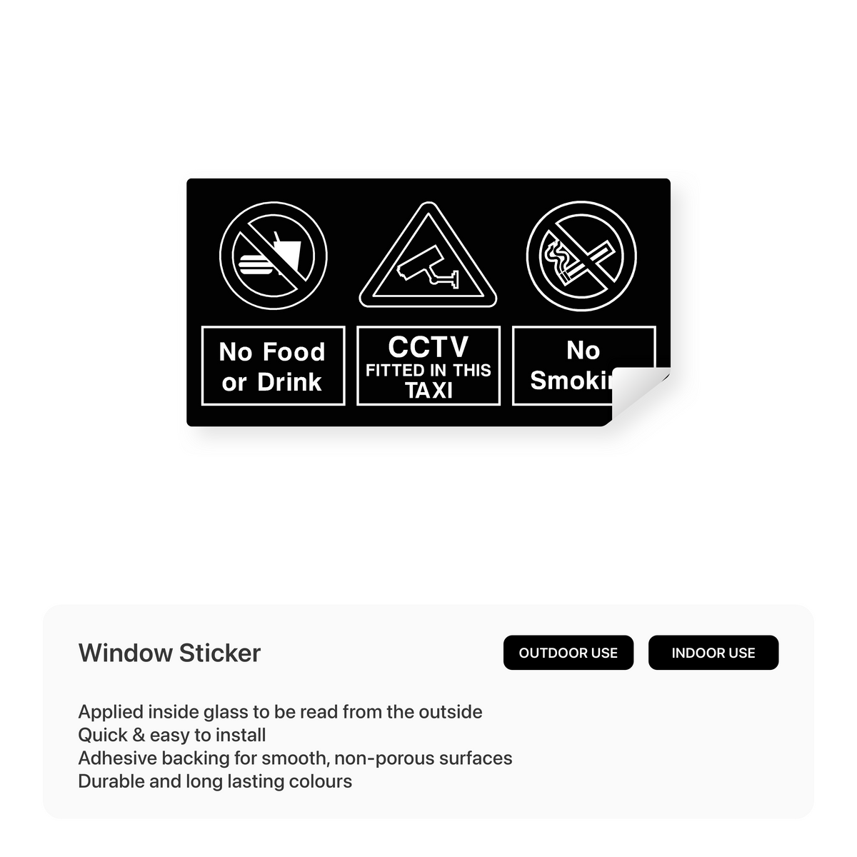 Regulation Sticker Vehicle CCTV – Safety Signs & Stickers