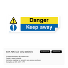 Danger sign: Keep away