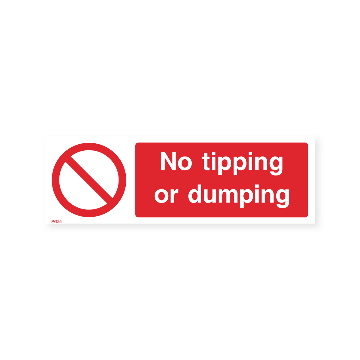 No Tipping or Dumping Sign – Safety Signs & Stickers