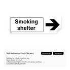 Smoking Shelter Directional Sign