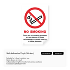 No Smoking - These are a no smoking premises Sign