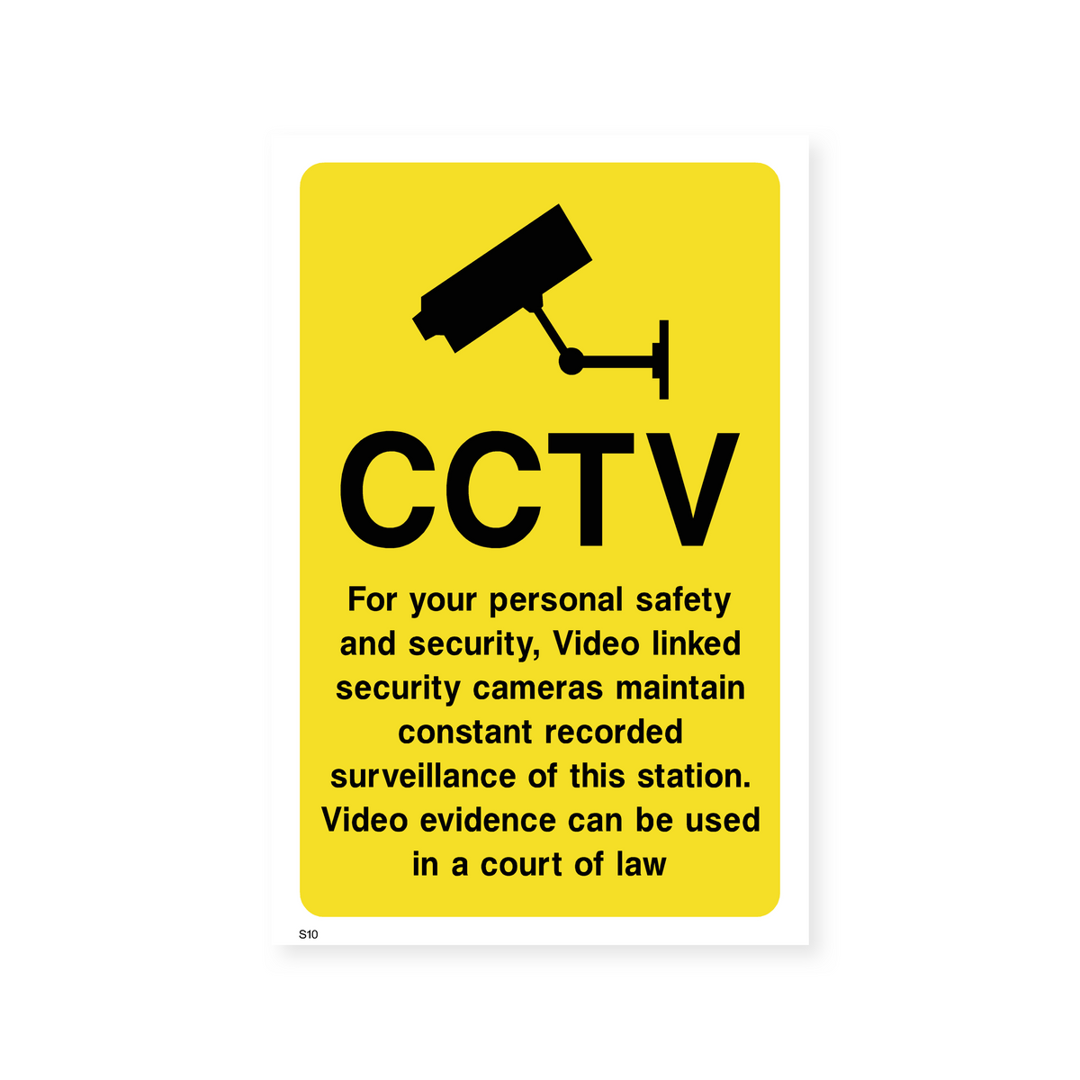 CCTV with Recorded Surveillance - Safety Sign (Portrait) – Safety Signs ...