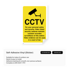 CCTV with Recorded Surveillance Sign (Portrait)