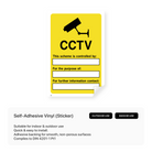 CCTV Scheme Controlled Sign (Portrait)