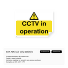 CCTV in operation sign