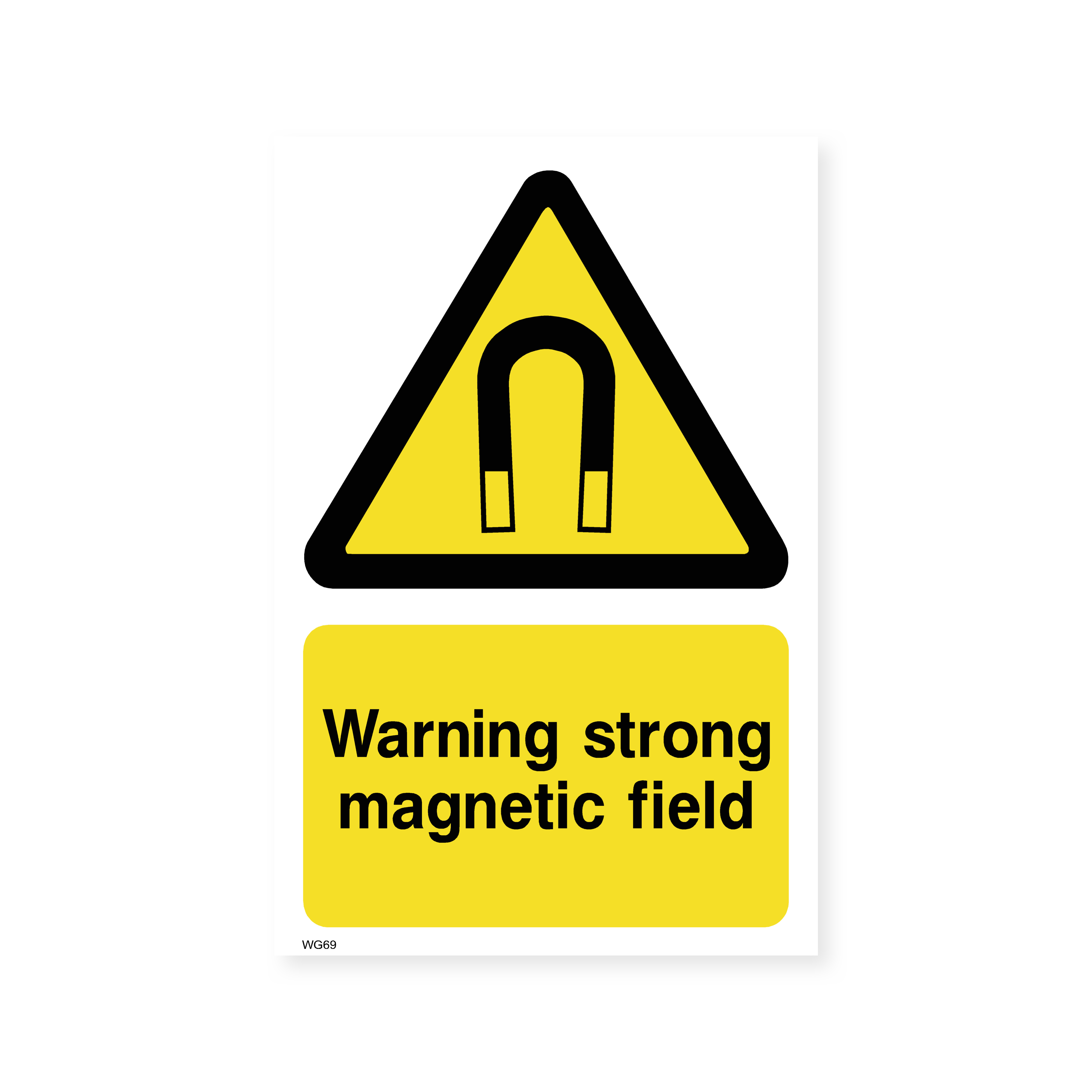 Strong Magnetic Field Warning Sign - Safety Notice – Safety Signs ...