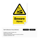 "Beware - Slipway" safety sign